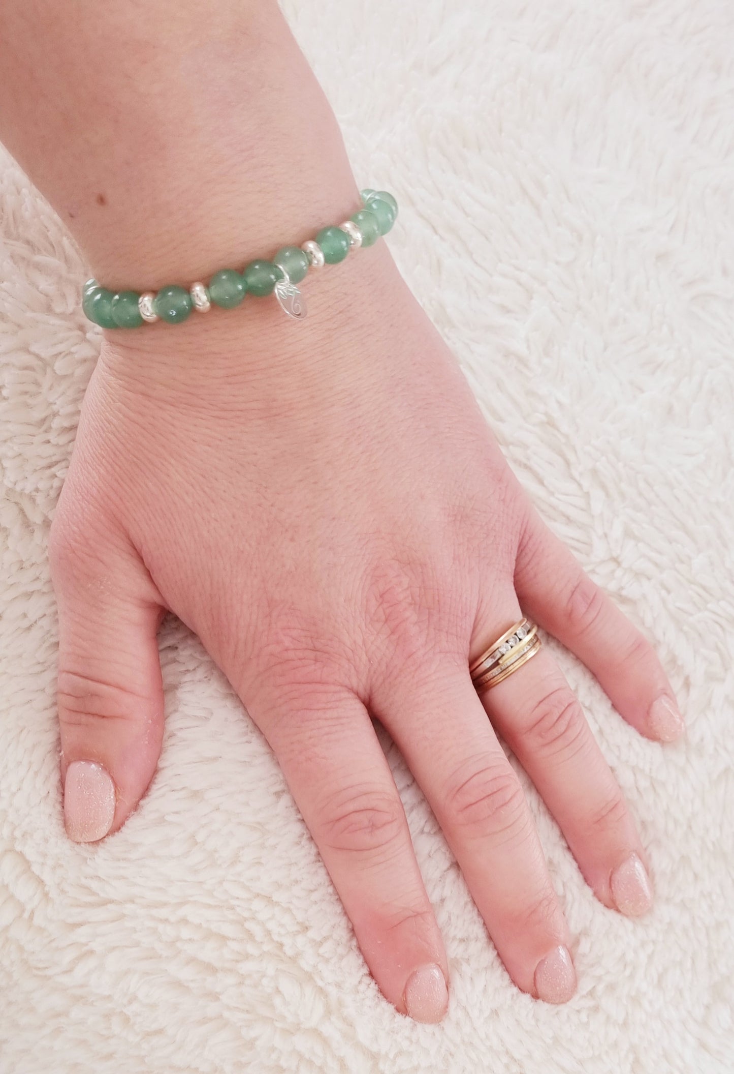 CHANCEUSE Bracelet aventurine verte