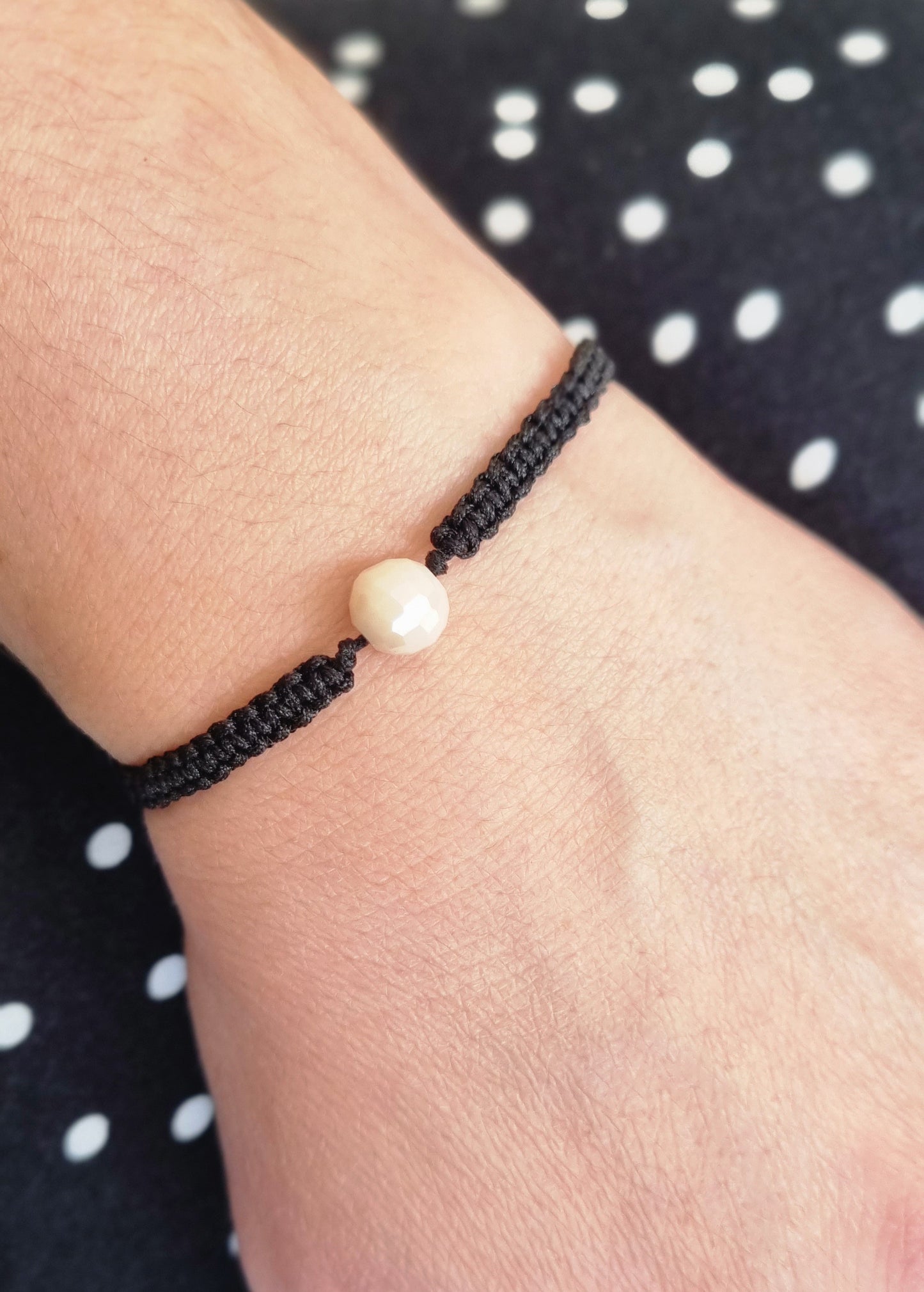 NACRE Bracelet tressé fin