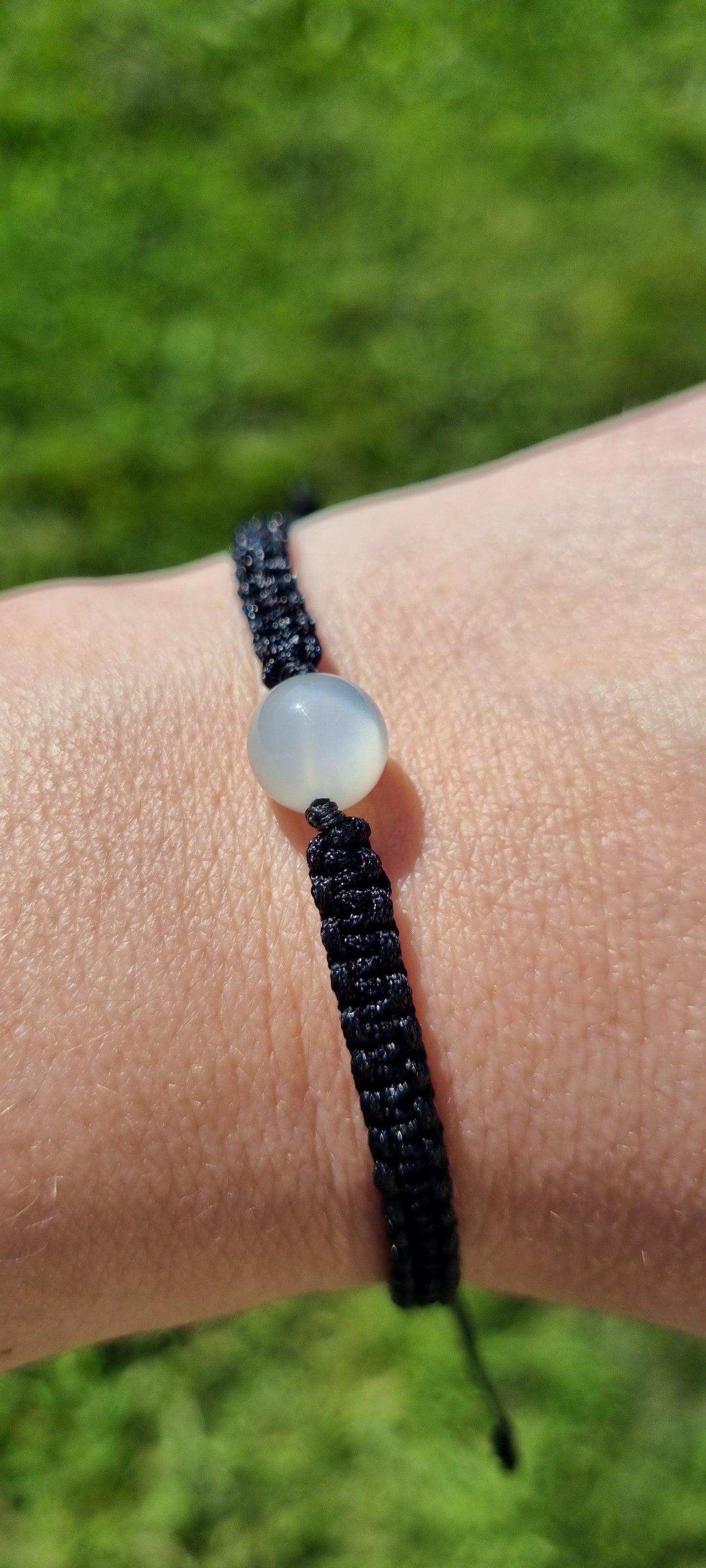PIERRE DE LUNE Bracelet tressé fin