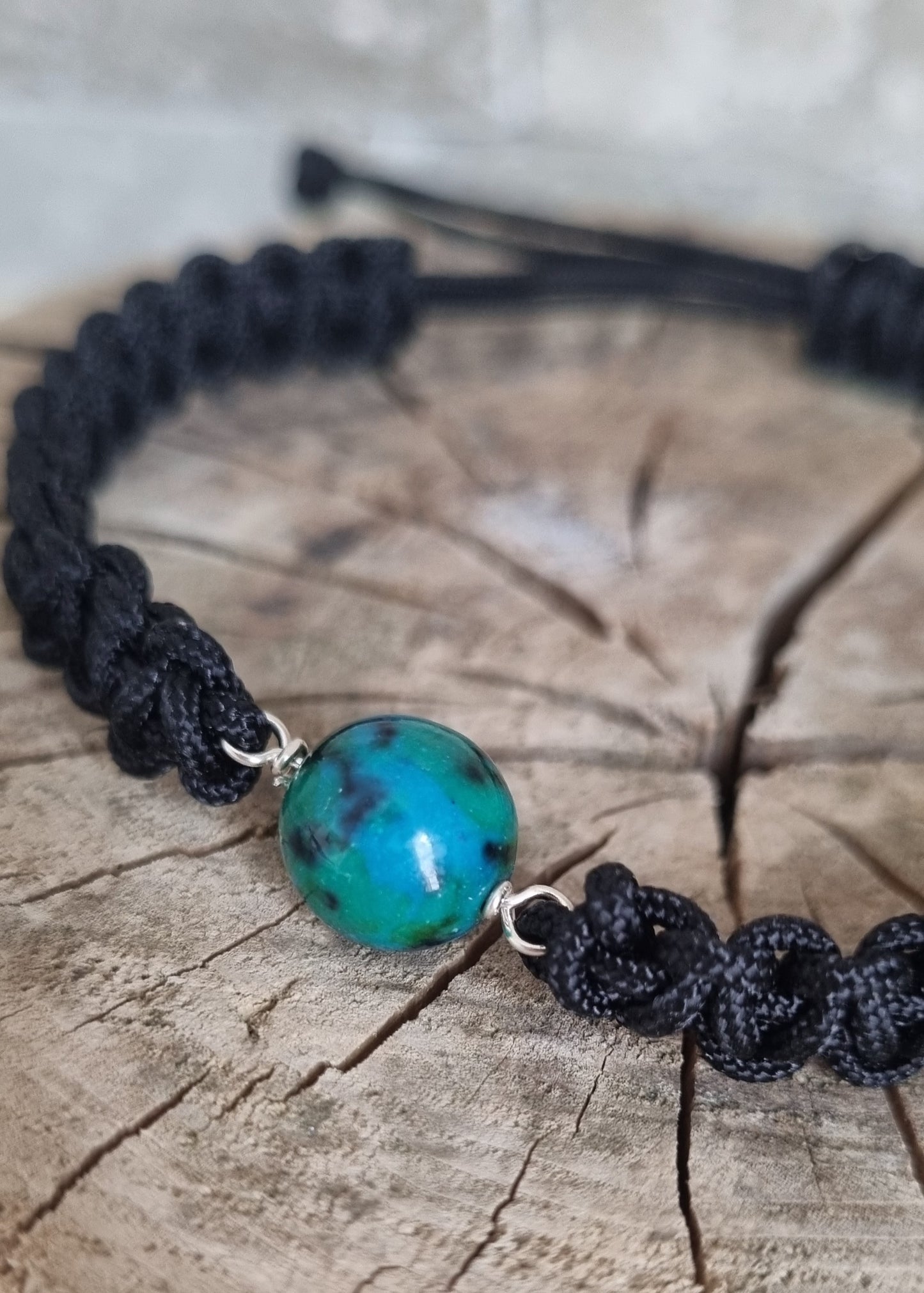 CHRYSOCOLLE Bracelet tressé