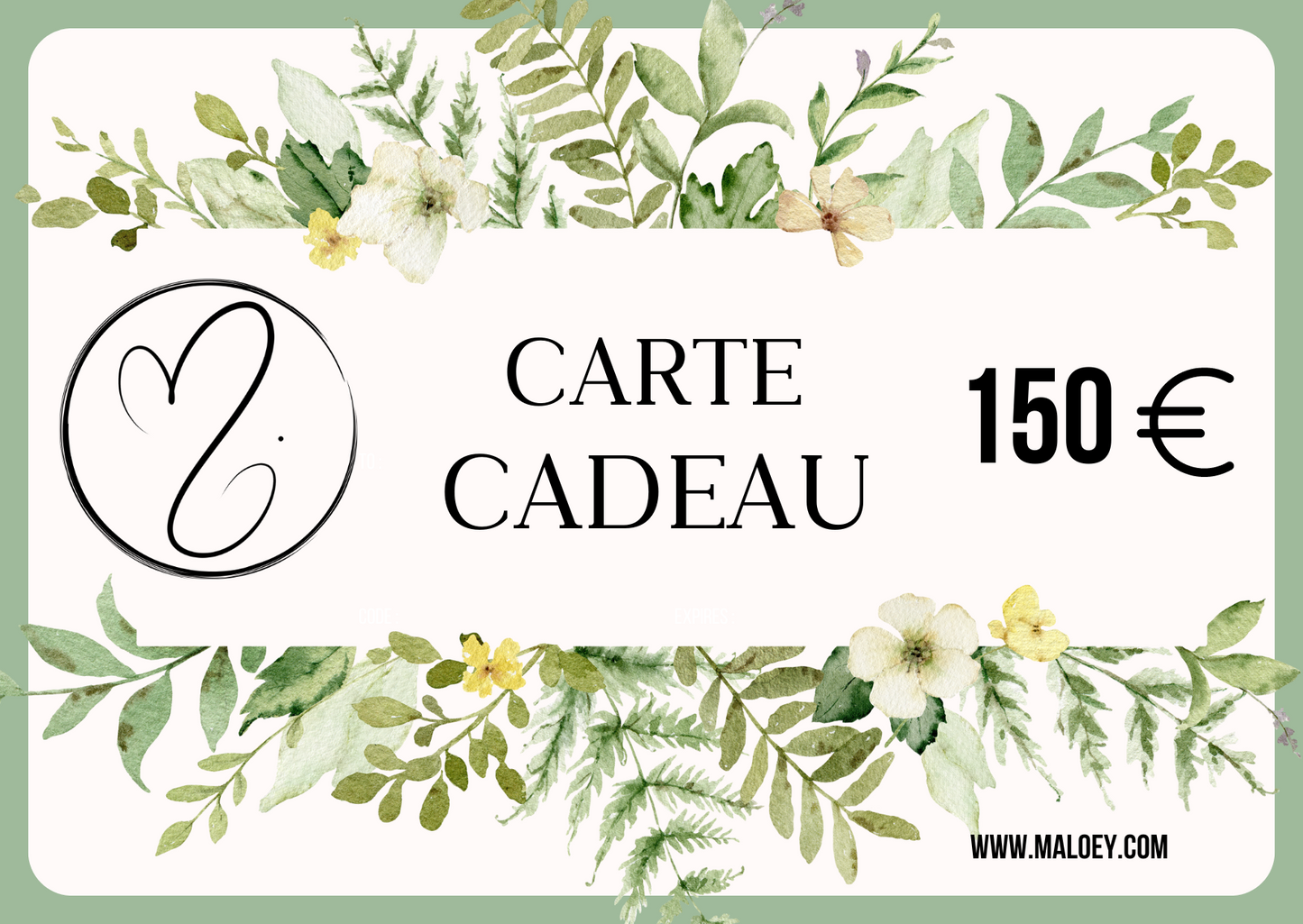 Carte cadeau MALOEY.