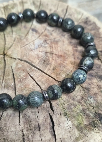 ANCRAGE   Bracelet  Jaspe Kambaba et Hématite