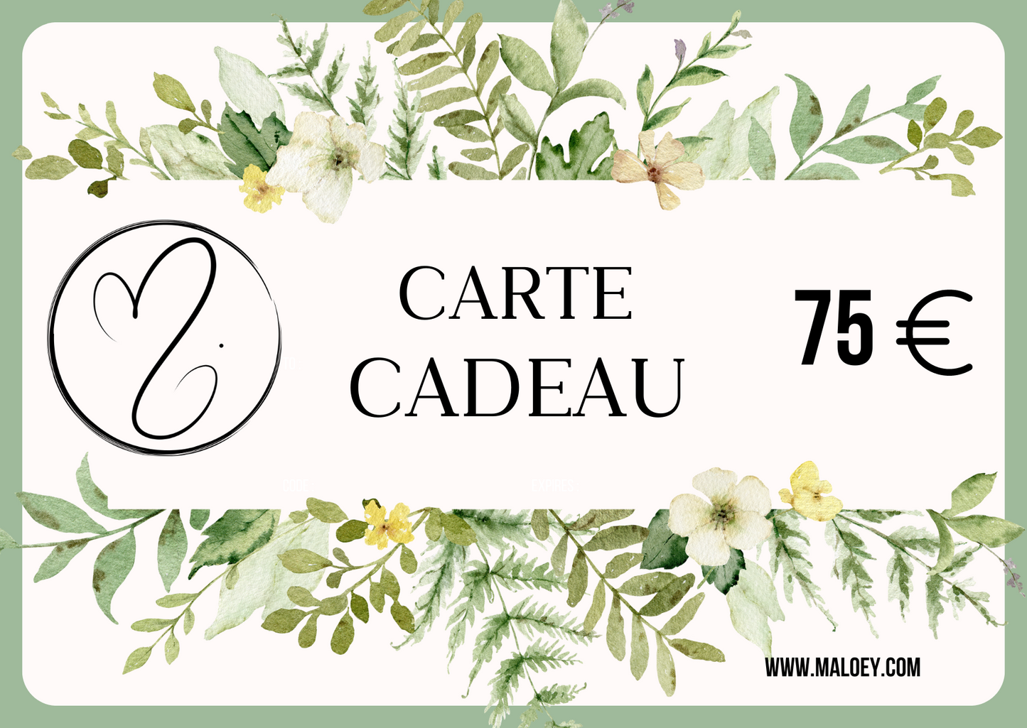 Carte cadeau MALOEY.